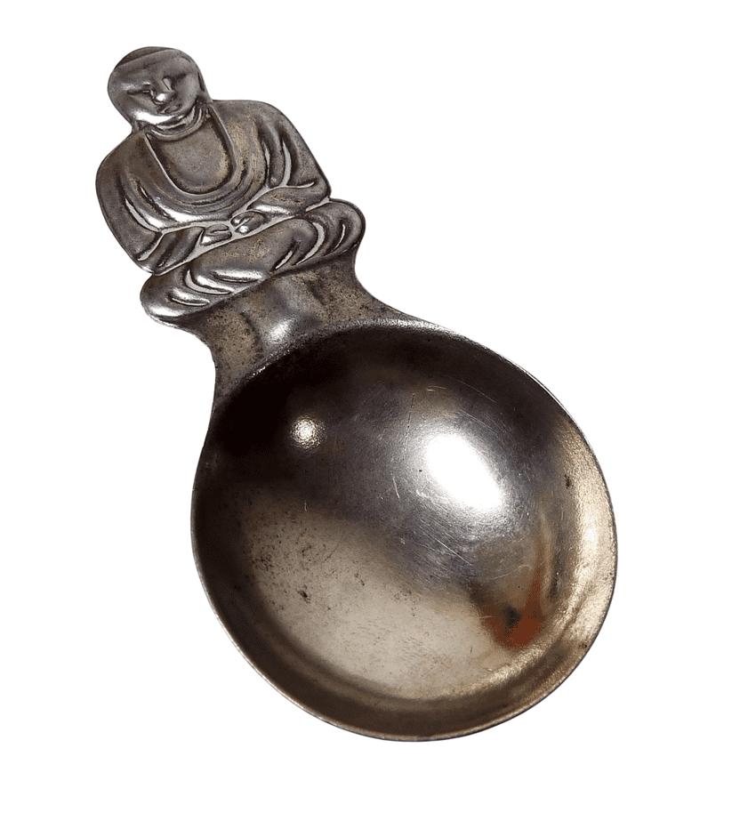 Antique Buddha Tea Caddy Spoon 1920s Figural Advertising?