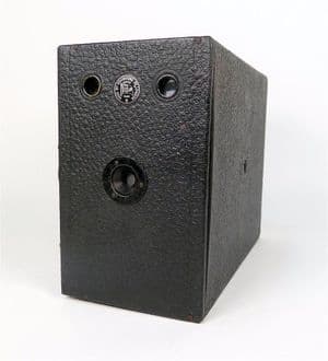 Antique Camera Large Box Ensign Houghtons Ltd London 2 1/2" Roll Film Circa 1910 Side Opening