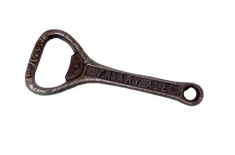 Antique Cast Iron Crown Cork Bottle Opener Friary Ales & Stout Guildford Surrey 1923 Design Reg