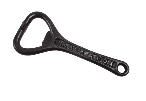 Antique Cast Iron Crown Cork Bottle Opener Slack & Cox Manchester Circa 1920s Nipple Type