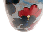 Antique Ceramics Canning Pottery Decoro Ware Reg Design 429479 Vase 1930s Bird of Paradise Art Deco