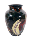 Antique Ceramics Canning Pottery Decoro Ware Reg Design 429479 Vase 1930s Bird of Paradise Art Deco