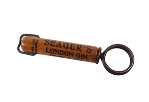 Antique Clough 1910 Patent Advertising Seagers London Gin Deptford Wood Sheath Corkscrew Cap Lifter