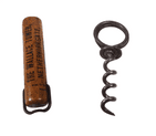 Antique Clough Patent Advertising Wallace Tower Netherkirkgate Aberdeen Snack Oyster Bar Corkscrew