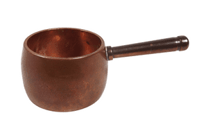 Antique Copper 1896 Penny Coin Mini Miniature Saucepan Pan Sculpture Circa 1920s