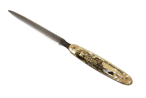 Antique Desk Office Bognor Regis Pier Paper Knife Letter Opener Souvenir Made in Germany Celluloid