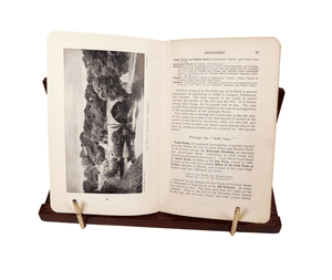 Antique Desk Office Wooden Patent Applied For "Record" Folding Book Rest Tablet Holder 1920s