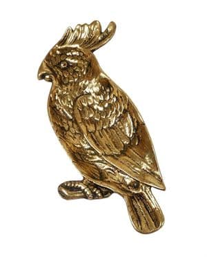 Antique English Brass Cigar Cigarette Ashtray in the form of a Cockatoo Circa 1920s