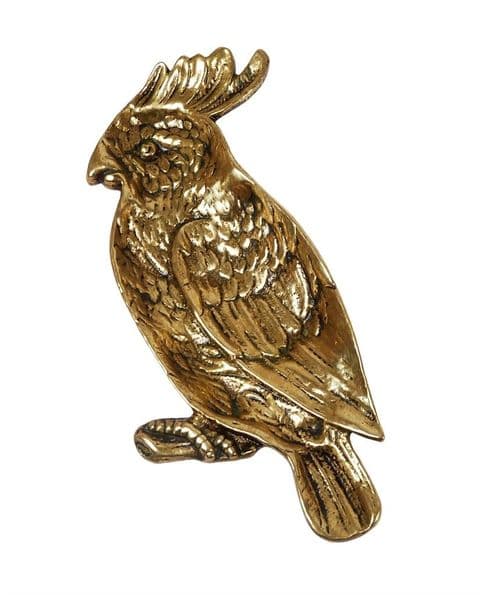 Antique English Brass Cigar Cigarette Ashtray in the form of a Cockatoo Circa 1920s