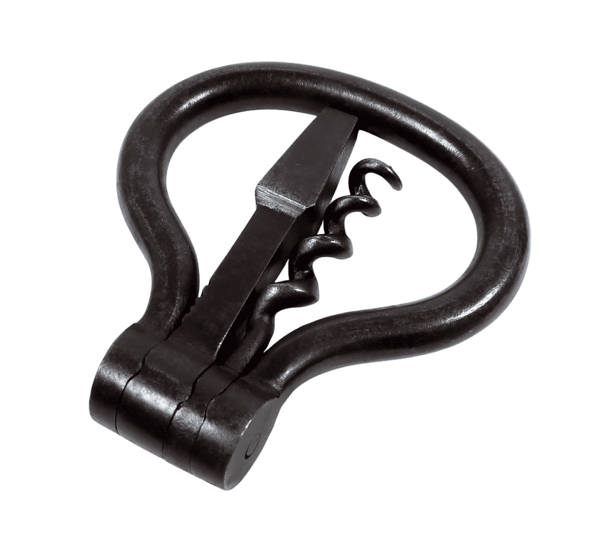 Antique English Folding Pocket Multi Tool Steel Bow Corkscrew Carriage Key Railway Ship Travel