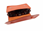 Antique English Kershaw Patent Wide Angle Pocket Bakelite Binoculars Field Opera Glasses Case Racing