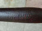 Antique Farming Tool English Tools Ltd Wigan Leeds Long Handled Hay Pitch Fork  2 Tine Prong Barn