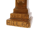 Antique Figural Cast Metal Bell WW1 Great War QVR Queen Victoria Rifles Memorial Ypres Hill 60 1930s