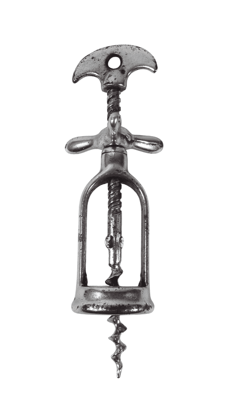 Antique French Perille Type Triple Flynut Fly Nut Mechanical Open Frame  Propellor Corkscrew