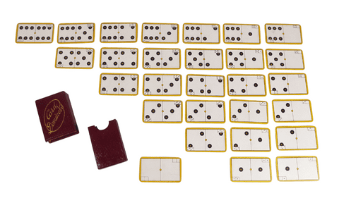 Antique Game Card Dominoes Set in Original Box Circa 1910/20s  Boxed Double Six Goodall