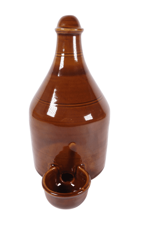 Antique Garden Stoneware Bottle Poultry Bird Water Feeder Country Farm Farmhouse