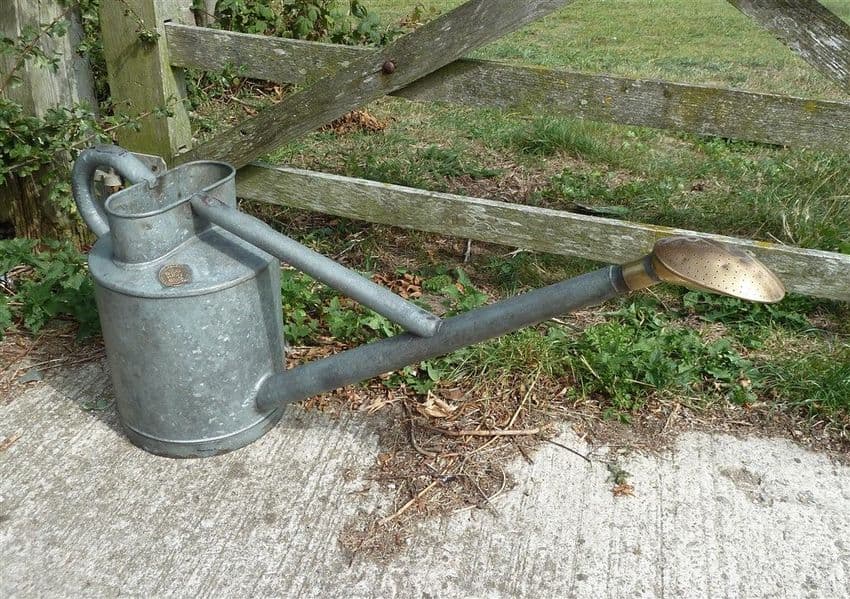 Antique Garden Tool Haws Stourbridge Patent Long Reach Galvanised Galvanized Watering Water Can