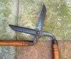 Antique Gardening Tool John W Ward Sheffield Long Handled Garden Lawn Grass Edging Shears