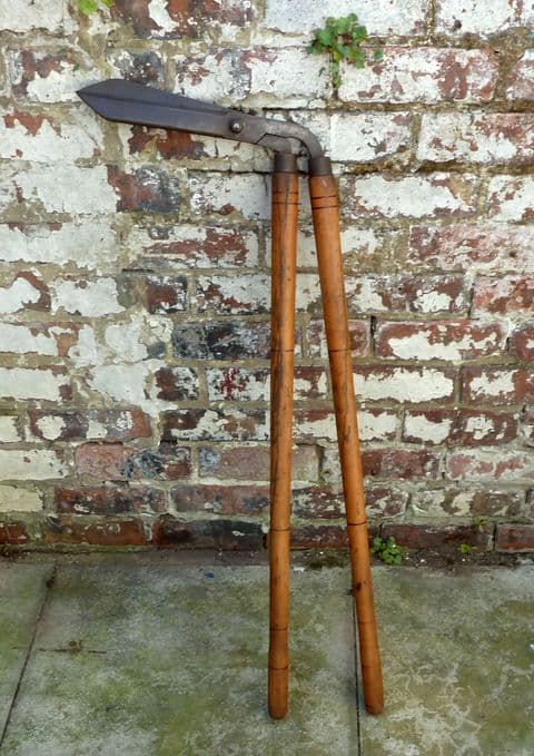 Antique Gardening Tool John W Ward Sheffield Long Handled Garden Lawn Grass Edging Shears