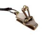 Antique German DRGM Chatelaine Belt Clip On Leather Spectacles Glasses Case Circa 1890s