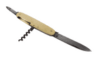 Antique German Folding Halma Solingen Germany Pocket Pen Knife Corkscrew Ivorine Scales Circa 1920s