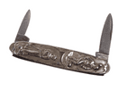 Antique German Folding Sporting Twin Blade Pocket Pen Knife Tennis Football Croquet 1910s Sport