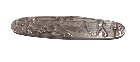 Antique German Folding Sporting Twin Blade Pocket Pen Knife Tennis Football Croquet 1910s Sport