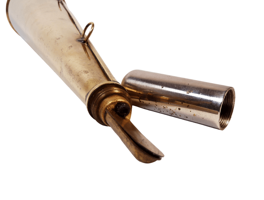 Antique GWR Great Western Railway Brass Warning Horn Reed Type