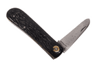 Antique H Rowbotham Globe Works Sheffield Real Pocket Knife Knive Celluloid Stag Horn Scales