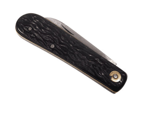 Antique H Rowbotham Globe Works Sheffield Real Pocket Knife Knive Celluloid Stag Horn Scales