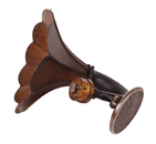Antique Home Music Wooden Horn Loud Speaker c/w Lissen Prov Patent Driver Not Tested 1920-1930s