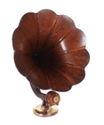 Antique Home Music Wooden Horn Loud Speaker c/w Lissen Prov Patent Driver Not Tested 1920-1930s