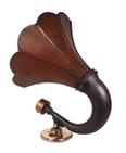 Antique Home Music Wooden Horn Loud Speaker c/w Lissen Prov Patent Driver Not Tested 1920-1930s