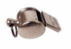Antique Hudson Acme Regd Thunderer Bubble Top Whistle 1894-23 Escargot Type Plain Smooth End Caps
