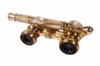 Antique Iris of Paris Opera Theatre Glasses Mother of Pearl & Brass Circa 1910s Telescopic Handle