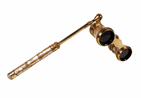 Antique Iris of Paris Opera Theatre Glasses Mother of Pearl & Brass Circa 1910s Telescopic Handle