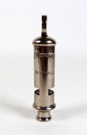 Antique J Hudson & Co Birmingham The Metropolitan 'Nesthill' Whistle GSW Ernest Hill Ltd Sheffield