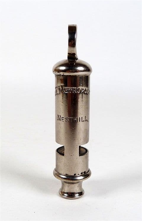 Antique J Hudson & Co Birmingham The Metropolitan 'Nesthill' Whistle GSW Ernest Hill Ltd Sheffield