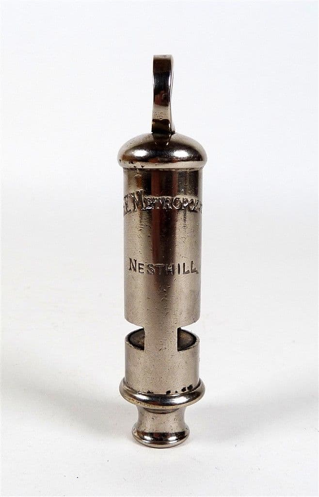 Antique J Hudson & Co Birmingham The Metropolitan 'Nesthill' Whistle GSW Ernest Hill Ltd Sheffield