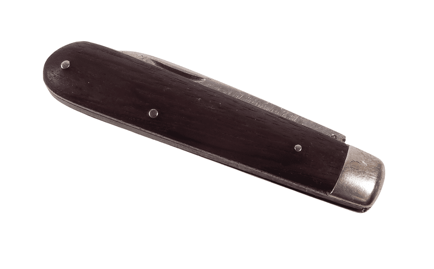 Antique James Barber ERA Sheffield Stainless Steel Folding Pocket Knife Wood Scales