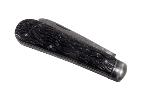 Antique John JHO Blyde Sheffield Real Lamb Foot Pocket Knife Knive Celluloid Stag Horn Scales