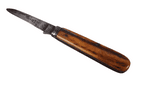 Antique John Petty & Sons Sheffield Barrell Trademark Single Blade Pocket Knife Knive Stag Scales