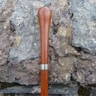 Antique Jonathan Howell Malacca Walking Stick Cane Hallmarked Silver Collar JH London 1922