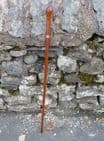 Antique Jonathan Howell Malacca Walking Stick Cane Hallmarked Silver Collar JH London 1922