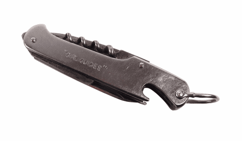 Antique Joseph Allen Sheffield Y.S.C. Multi Pocket Girl Guides Clasp Knife Knive Corkscrew Opener