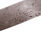 Antique Kitchen Joseph Rodgers & Sons Sheffield GR Cutlers His Majesty Chefs Cooks Knife Wood Handle
