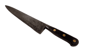 Antique Kitchen K Sabatier Acier Forged Made in France Kitchen Chefs Cooks Knife Wooden Handle