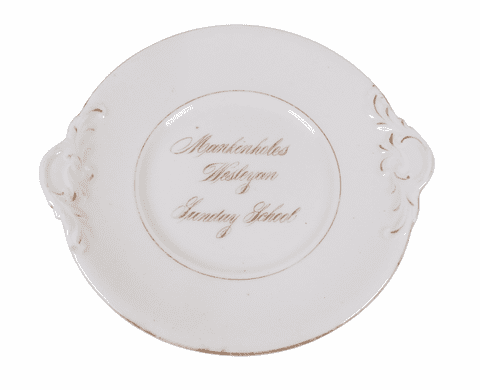 Antique Kitchen Mankinholes Wesleyan Sunday School Bread Plate Todmorden  1840s Methodist Chapel
