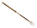 Antique Kitchen Telescopic Extending Brass Fire Toasting Toast Fork Circa 1850s Superb Quality