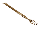Antique Kitchen Telescopic Extending Brass Fire Toasting Toast Fork Circa 1850s Superb Quality